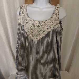 Cold shoulder vintage America top